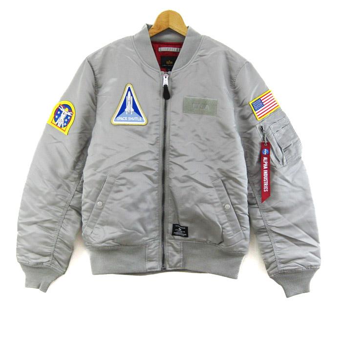 (HATTO様用)ボーイング社　NASA MA-1ジャケット グレー　タグ有り Alpha Industries NASA MA-1 Flight Jacket Gen II, Men's