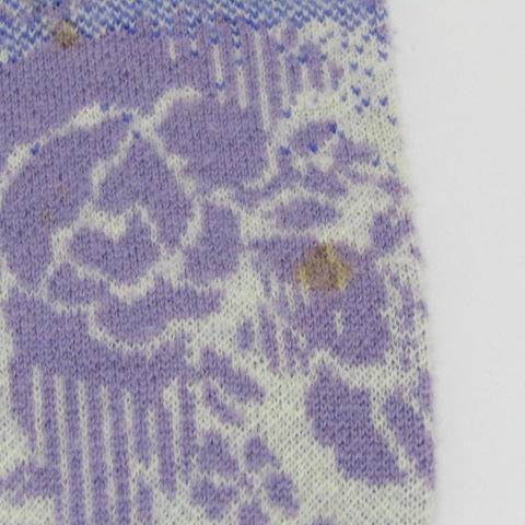 ケンゾーゴルフ ニット 長袖 クルーネック 花柄 トップス