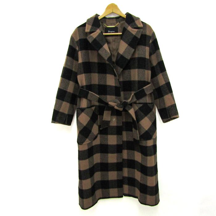 美品♡ダイアグラム エコファー ガウンコート ロング チェスター
