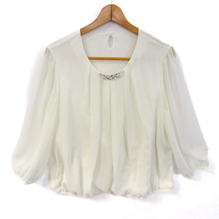 Leilian（レリアン） ブラウス シャツ トップス プルオーバー ギャザー