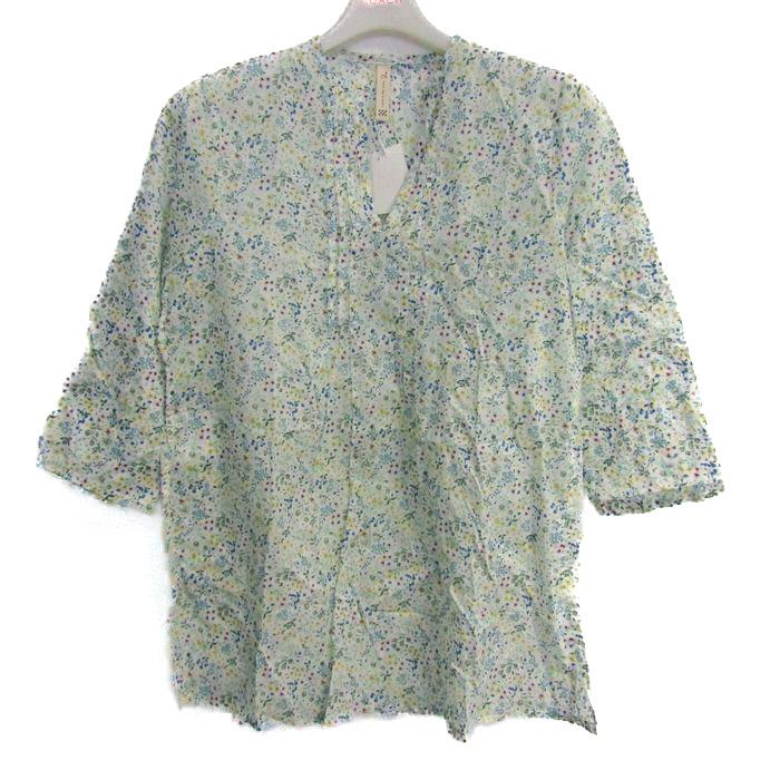ドゥセー チュニック シャツ 長袖 花柄 トップス レディース 