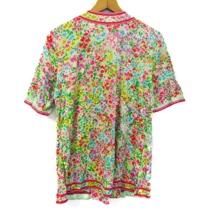 LEONARD（レオナール） ブラウス シャツ トップス 半袖 花柄 シャツ 
