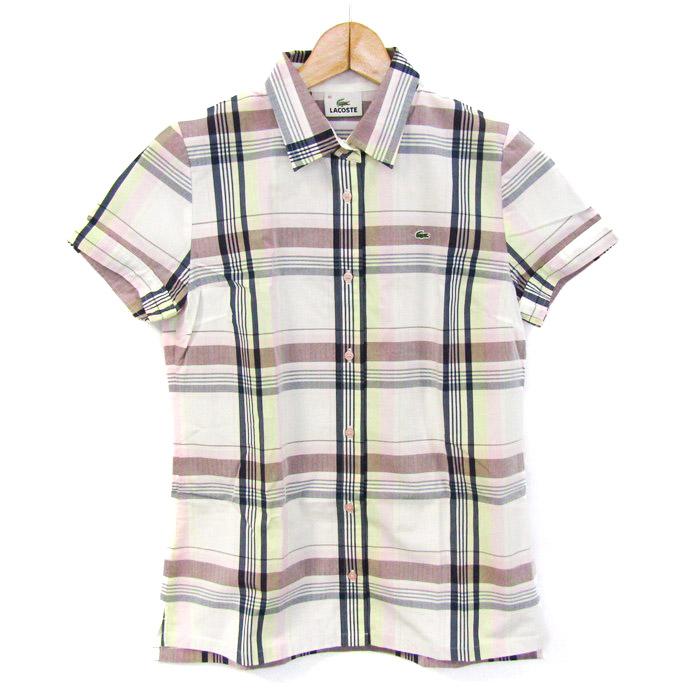 LACOSTE（ラコステ） 半袖シャツ チェック柄 トップス レディース 40 