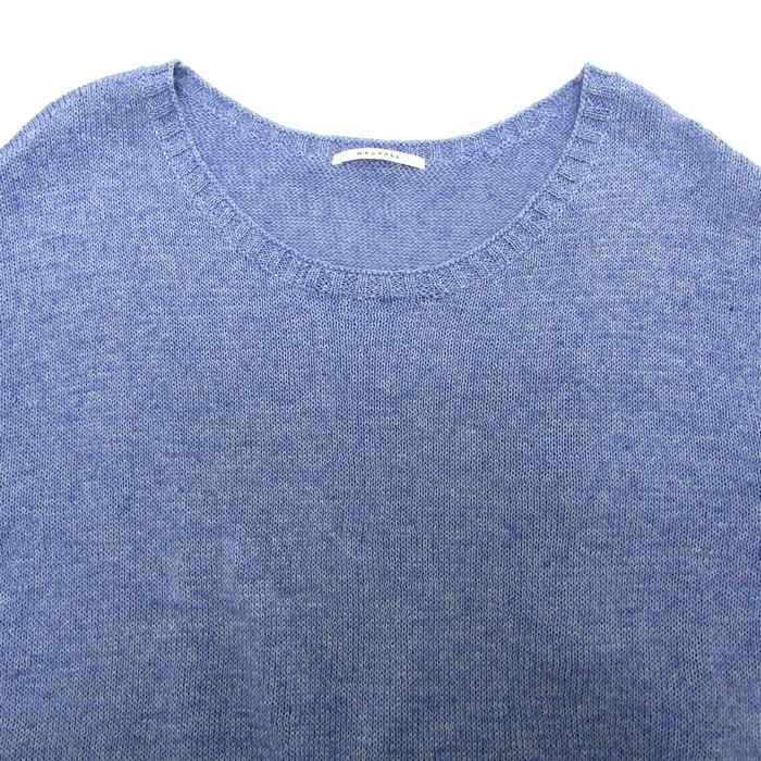 MACPHEE - マカフィー ニット トップス 長袖 リネン トゥモローランド レディース Sサイズ ブルー MACPHEE MACPHEE マカフィー ニット トップス 長袖 リネン