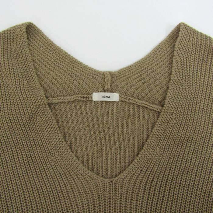 IENA - イエナ ニット トップス 長袖 サマーセーター レディース ﾌﾘｰサイズ ブラウン IENA IENA イエナ ニット トップス 長袖 サマーセーター レディース