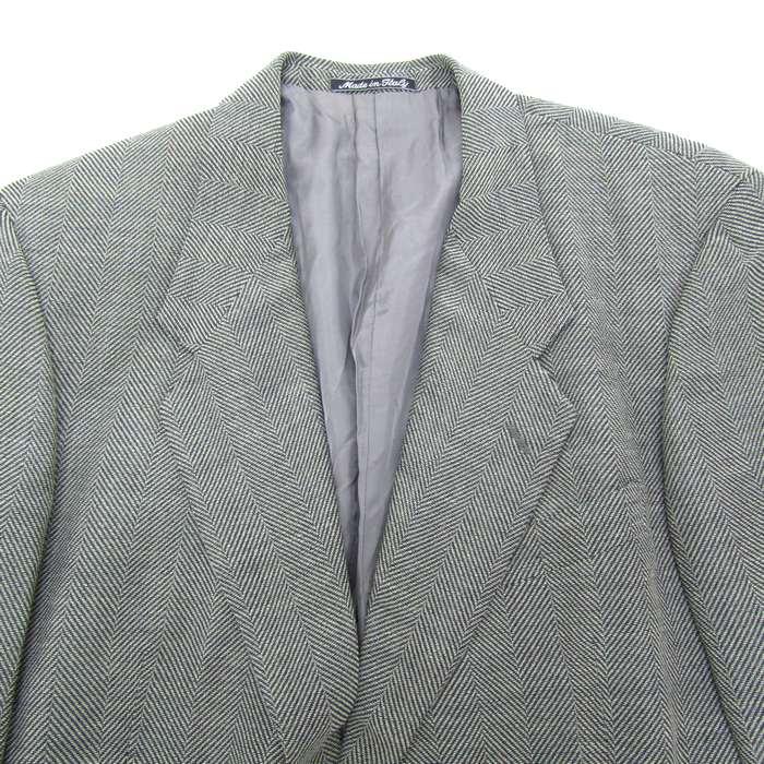 【美品】ジョルジオアルマーニ テーラードジャケット ヘリンボーン ツイード XL GIORGIO ARMANI - ジョルジオアルマーニ テーラードジャケット