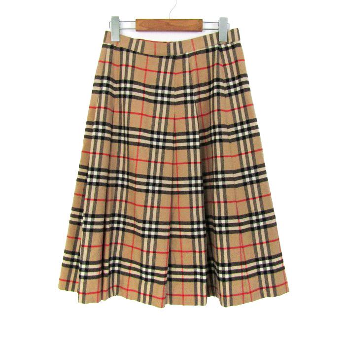 美品✨BURBERRYS チェック柄プリーツスカート ひざ丈　サイズL BURBERRY（ひざ丈スカート）のフリマアイテム一覧