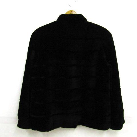 サガミンク ミンクコート ミンクファー 毛皮 ブランド 黒 レディース F