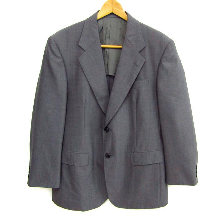 ランバン テーラードジャケット アウター モヘヤ混 CLASSIQUE メンズ R46-44サイズ グレー LANVIN LANVIN（ランバン） テーラードジャケット アウター モヘヤ混
