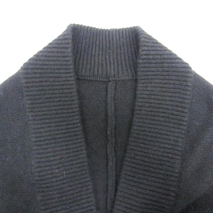Leilian(レリアン) カーディガン サイズ13+ S レディース美品  - 黒 長袖/フリル Leilian レリアン 黒の長袖カーディガン サイズ13プラス レース付き