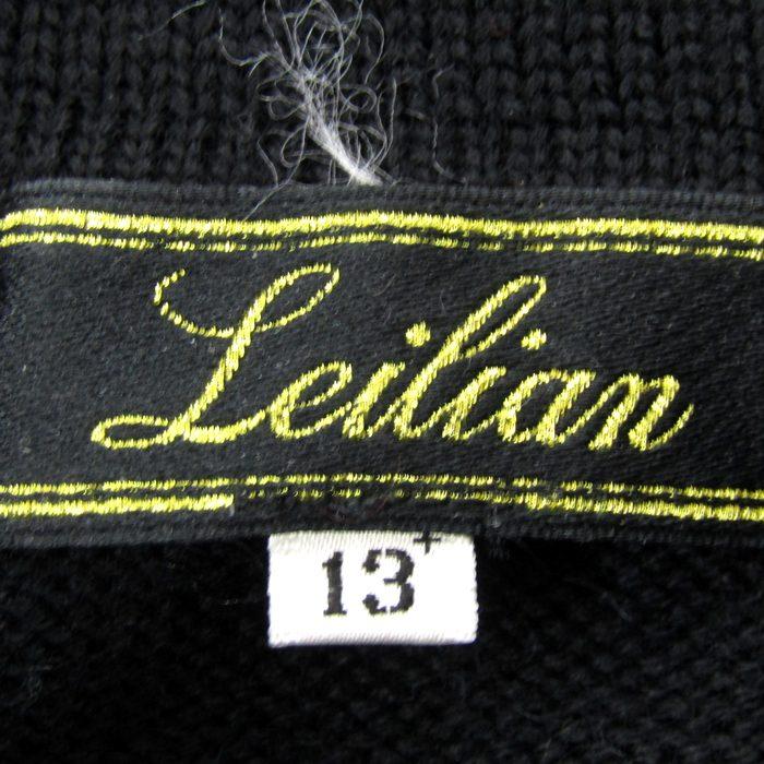 レリアン セーター トップス タートルネック ケーブルニット 大きいサイズ 日本製 レディース 13+サイズ ブラック Leilian Leilian（レリアン） セーター トップス タートルネック ケーブル