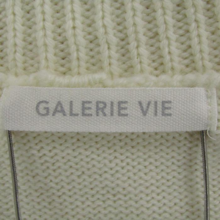 ギャルリーヴィー セーター トップス 長袖 Vネック ニット レディース Fサイズ ホワイト GALERIE VIE ギャルリーヴィー セーター トップス 長袖 Vネック ニット レディース