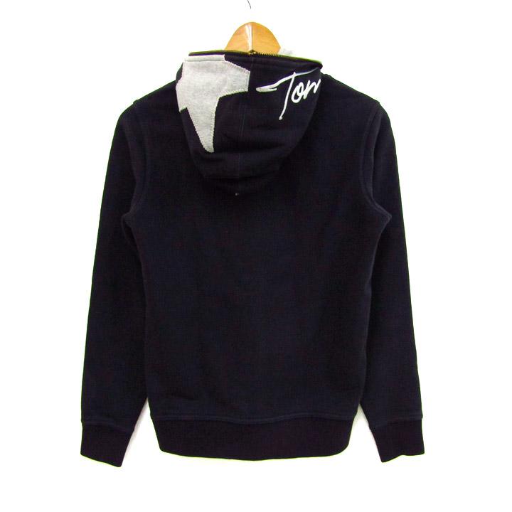 トミー ジップアップパーカー 星柄 トップス レディース フリーサイズ ブラック系  TOMMY トミー ジップアップパーカー 星柄 トップス レディース