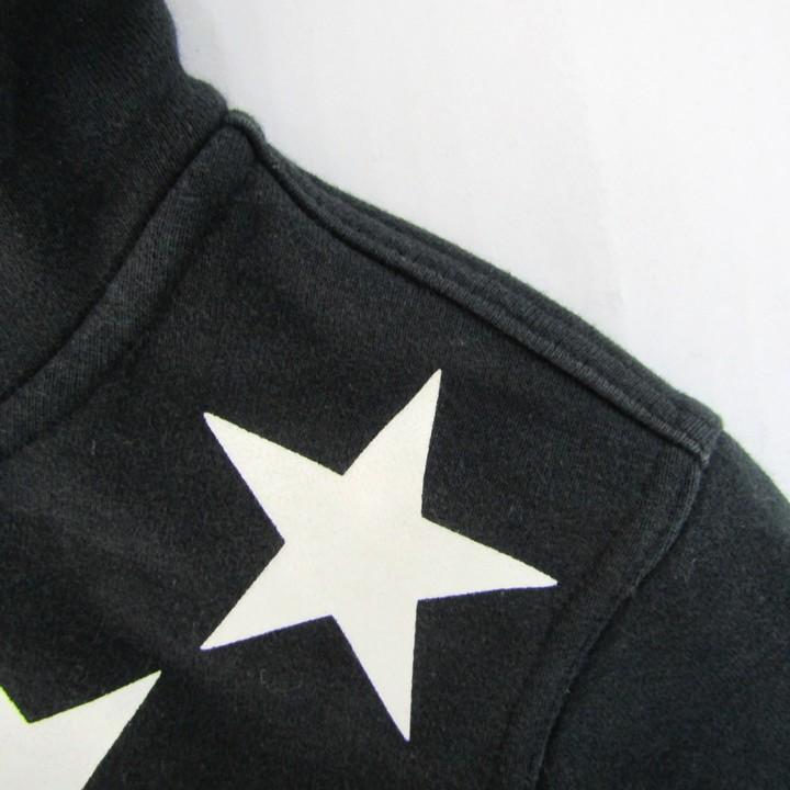 トミー ジップアップパーカー 星柄 トップス レディース フリーサイズ ブラック系  TOMMY トミー ジップアップパーカー 星柄 トップス レディース