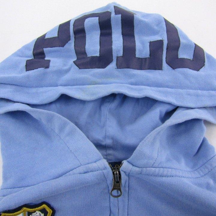 ポロラルフローレン パーカー 長袖 コットン ビッグポニー トップス レディース L/Gサイズ ブルー系×ネイビー POLO RALPH LAUREN POLO RALPH LAUREN ポロラルフローレン パーカー 長袖 コットン