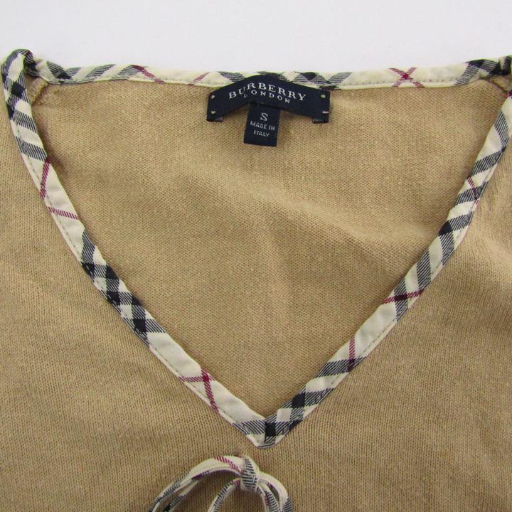 美品　Burberrys ノバチェック　半袖サマーニット　コットン100％ BURBERRY バーバリー サマーニット セーター 半袖 ノバチェック