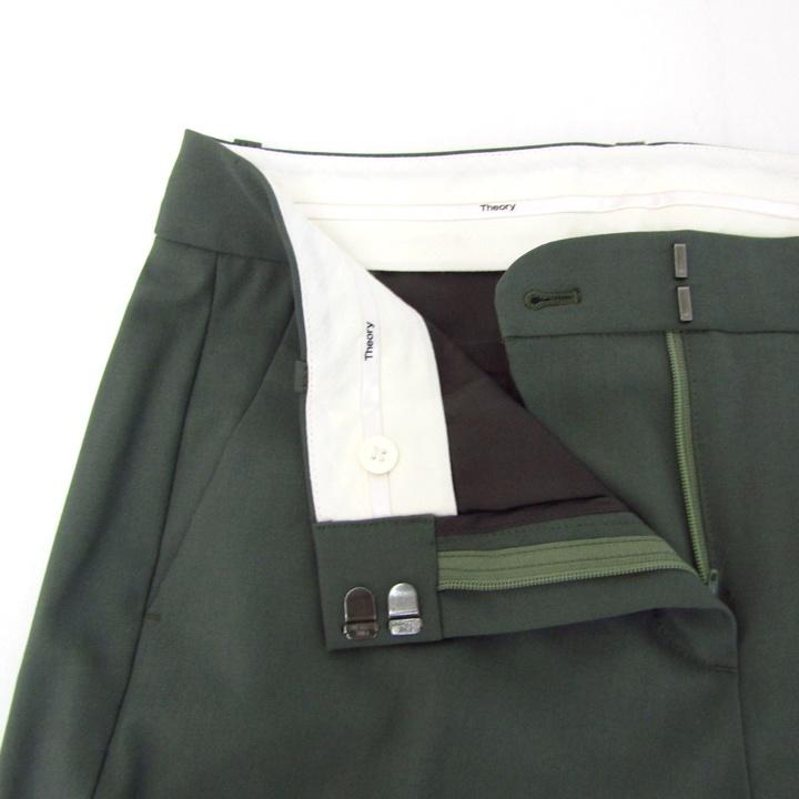 【美品】セオリー NETTIE スーツ セットアップ サイズ２ ストレッチウール theory セオリー スーツ セットアップ ウール混 ストレッチ