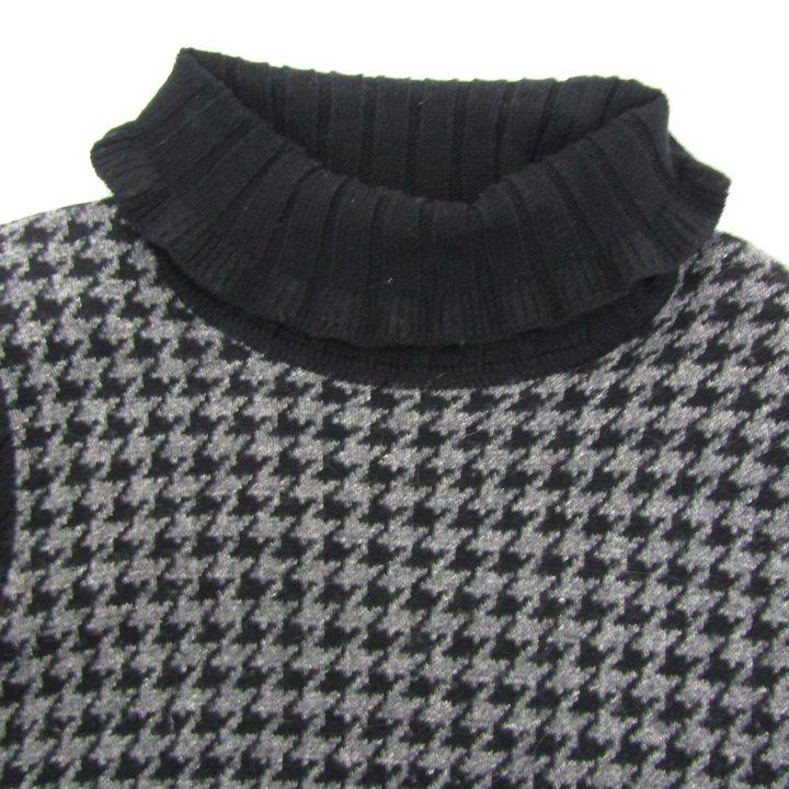 ギャラリービスコンティ ニットワンピース トップス 長袖 千鳥格子柄  