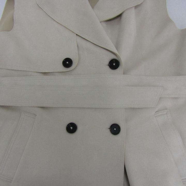 ザラ ベスト ジャケット アウター ロングジレ ベルト付き レディース Sサイズ ベージュ ZARA ZARA ザラ ベスト ジャケット アウター ロングジレ ベルト付き