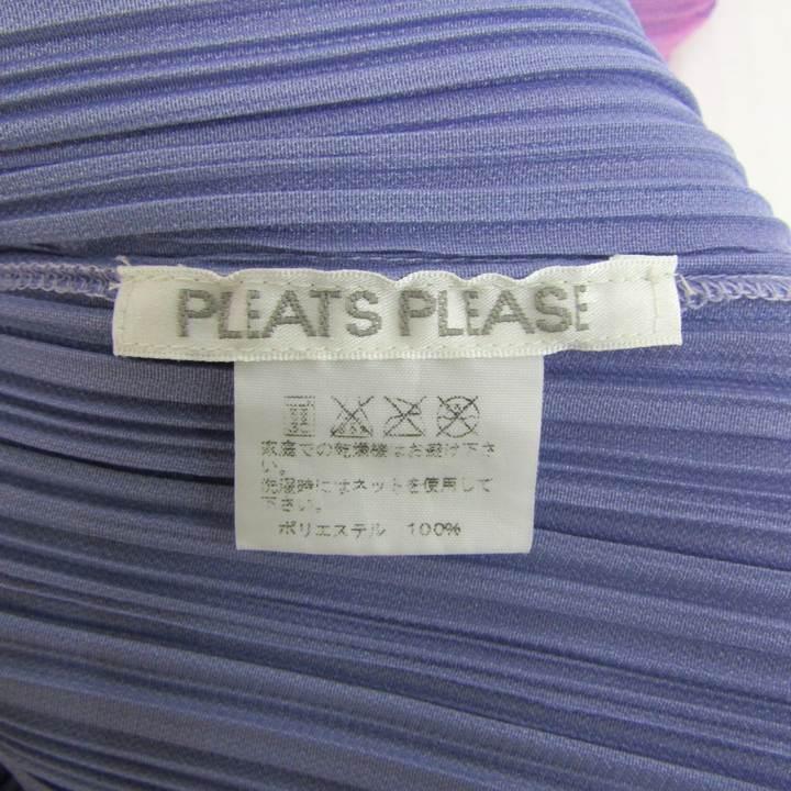 プリーツプリーズ イッセイミヤケ 半袖シャツ ホワイト サイズ3 PLEATS