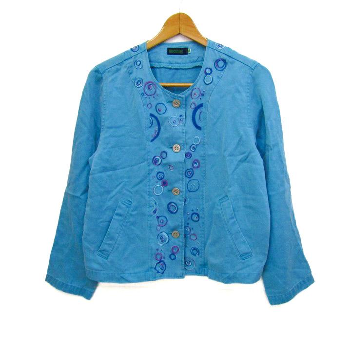 ミックマック ノーカラージャケット アウター 刺繍 レナウン