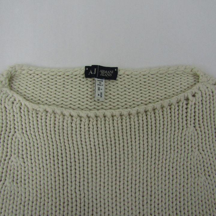 アルマーニ・ジーンズ ニット トップス 長袖 ローゲージ イタリア製 レディース USA4サイズ ベージュ ARMANI JEANS | ARMANI JEANS | 03