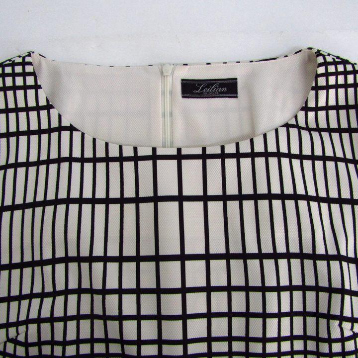 Leilian（レリアン） ワンピース トップス 半袖 大きいサイズ 日本製  
