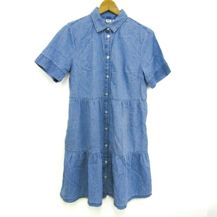 GAP（ギャップ） シャツワンピース トップス 半袖 デニム レディース