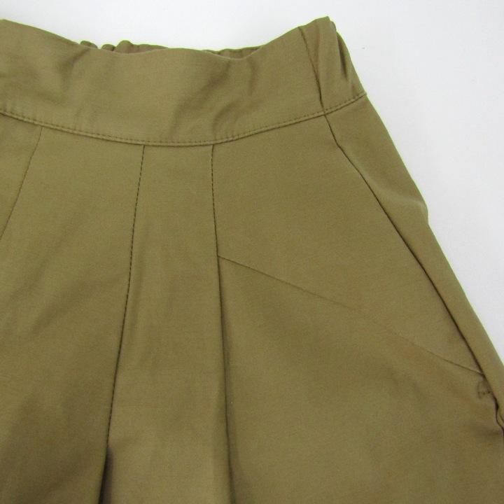 カデュネ ワイドパンツ ボトムス コットンストレッチ レディース 34  