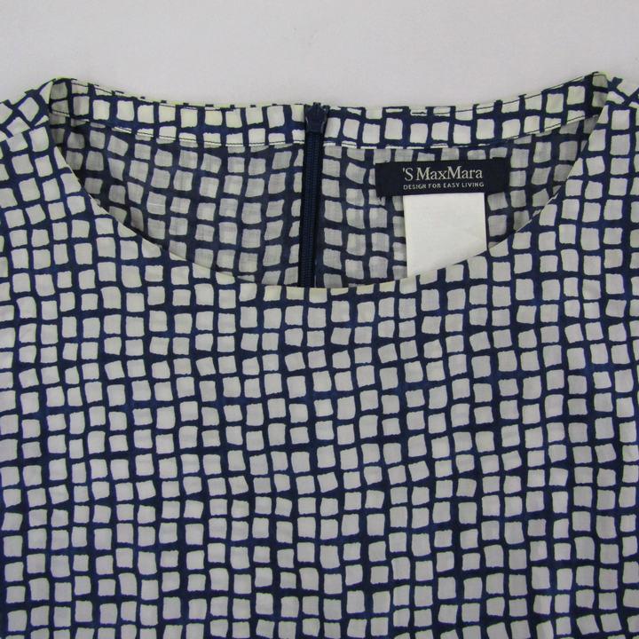 エス マックスマーラ ワンピース ノースリーブ 大きいサイズ コットン  