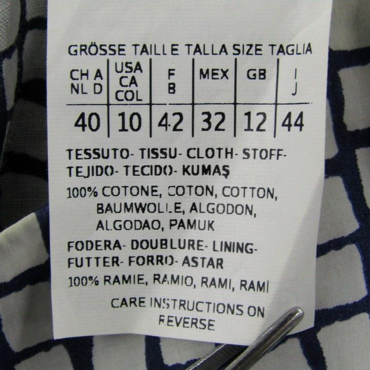 エス マックスマーラ ワンピース ノースリーブ 大きいサイズ コットン  