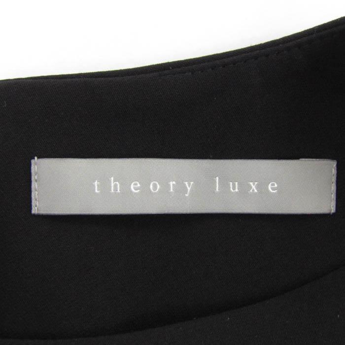 セオリーリュクス ワンピース ノースリーブ ストレッチ ブランド トップス 日本製 黒 レディース 40サイズ ブラック theory luxe_2