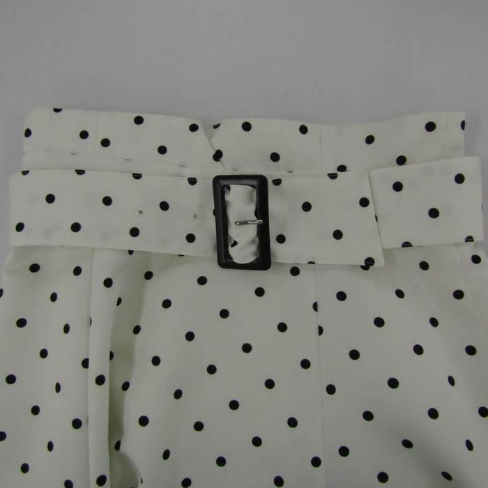 アプワイザーリッシェ スカート ボトムス ドット柄 ベルト付き レディース 1サイズ 白×黒 Apuweiser-riche |  | 03