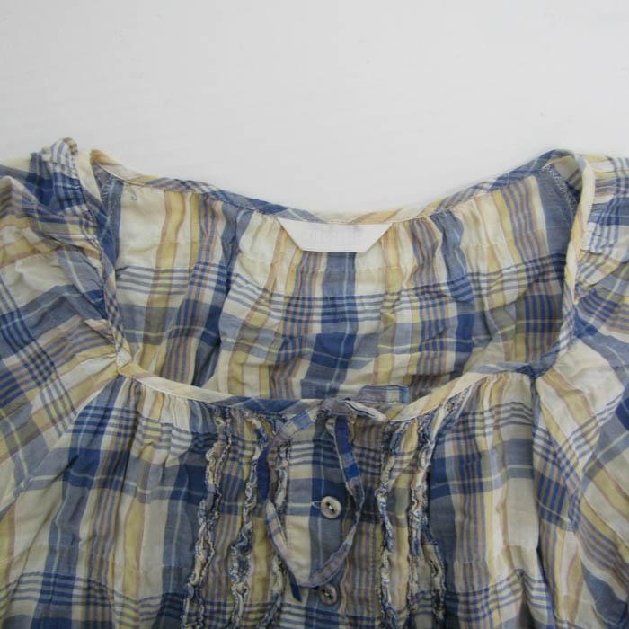 ピンクハウス ワンピース チュニック 長袖 リネン混 ストレッチ  