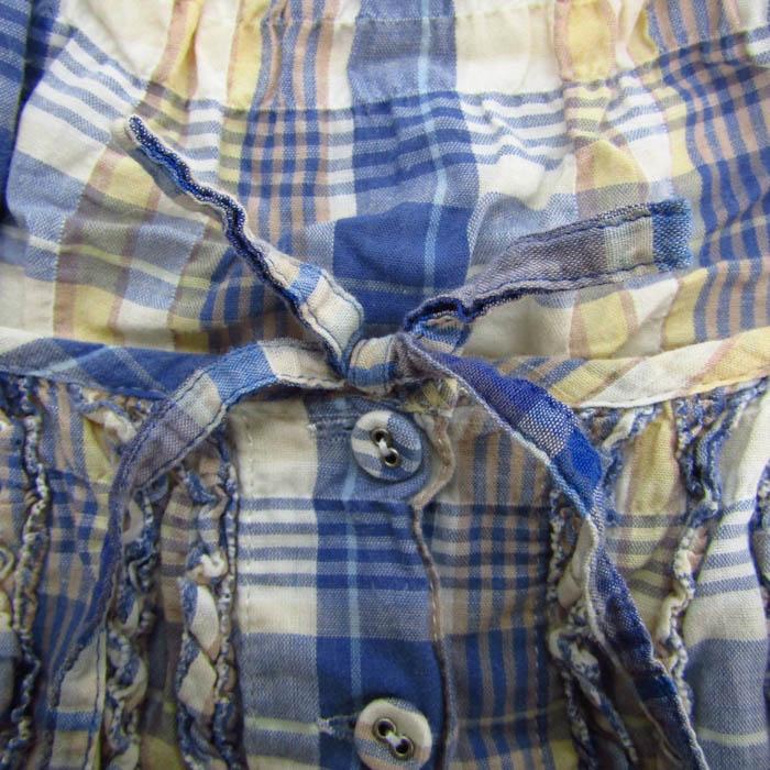 ピンクハウス ワンピース チュニック 長袖 リネン混 ストレッチ  