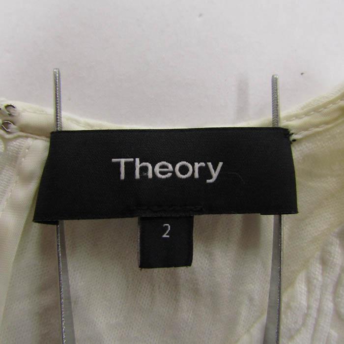 Theory ノースリーブ ワンピース ホワイト サイズ2 theory（セオリー） ワンピース トップス ノースリーブ 花柄