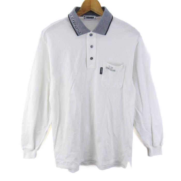 ユーピーレノマ ポロシャツ トップス 長袖 ゴルフウエア メンズ M