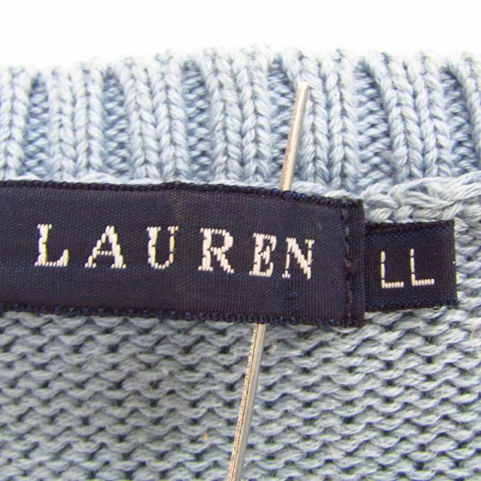 【美品】Ralph Lauren クリーム 半袖ニット LAUREN RALPH LAUREN ニット 半袖 クリーム