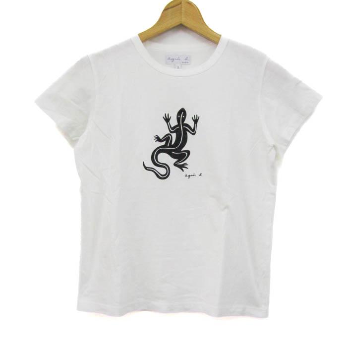 agnes b.（アニエスベー） 半袖Tシャツ トップス レザール トカゲ