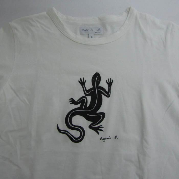 agnes b.（アニエスベー） 半袖Tシャツ トップス レザール トカゲ