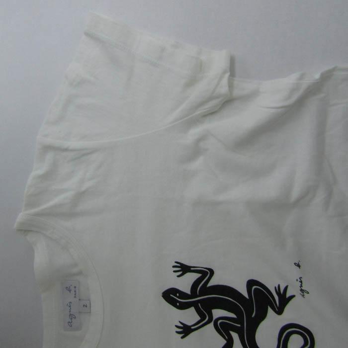 agnes b.（アニエスベー） 半袖Tシャツ トップス レザール トカゲ