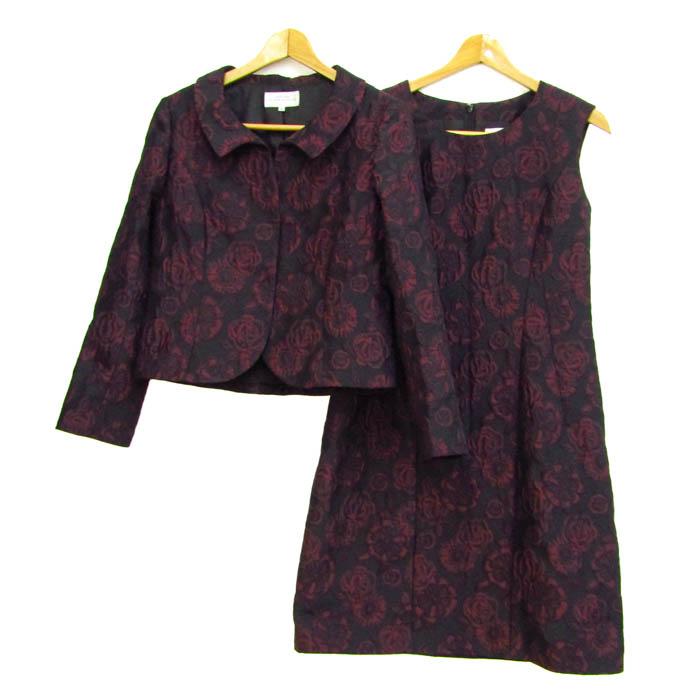 HANAE MORI ハナエモリ ALMA EN ROSE スーツ セットアップ HANAE MORI ハナエモリ セットアップ 上下セット ジャケット
