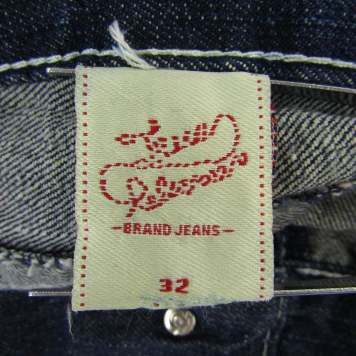 TRUE RELIGION（トゥルーレリジョン） 白ステッチ デニムパンツ