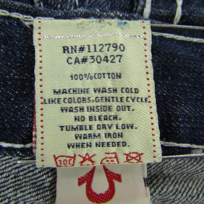 TRUE RELIGION（トゥルーレリジョン） 白ステッチ デニムパンツ