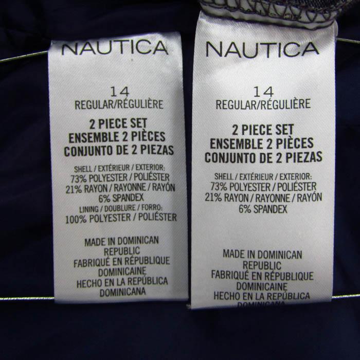 ノーティカ スーツ セットアップ ストレッチ ブランド 上下セット レディース 14サイズ グレー NAUTICA ノーティカ スーツ セットアップ ストレッチ ブランド 上下セット