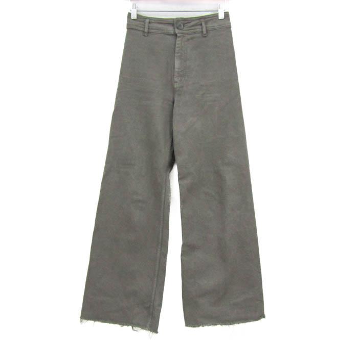 ZARA（ザラ） デニムパンツ ボトムス ワイド カットオフ ジーンズ 