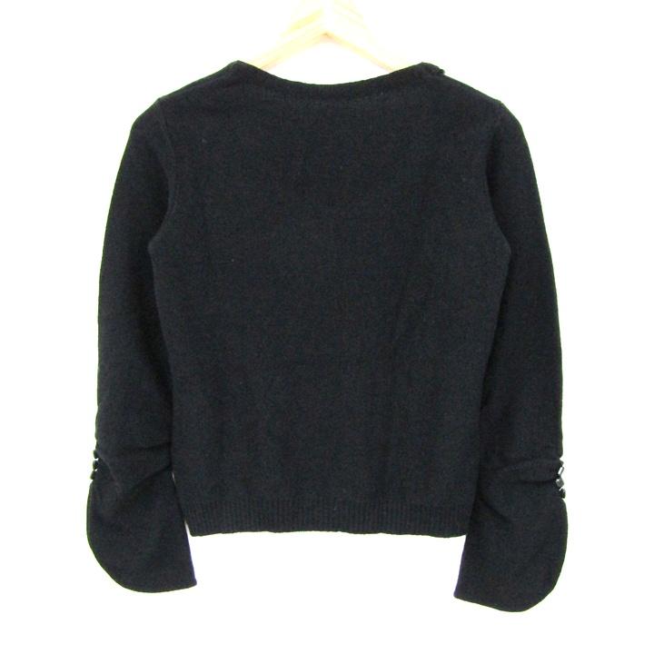 Leilian（レリアン） ニット トップス 長袖 フラワーモチーフ カシミヤ