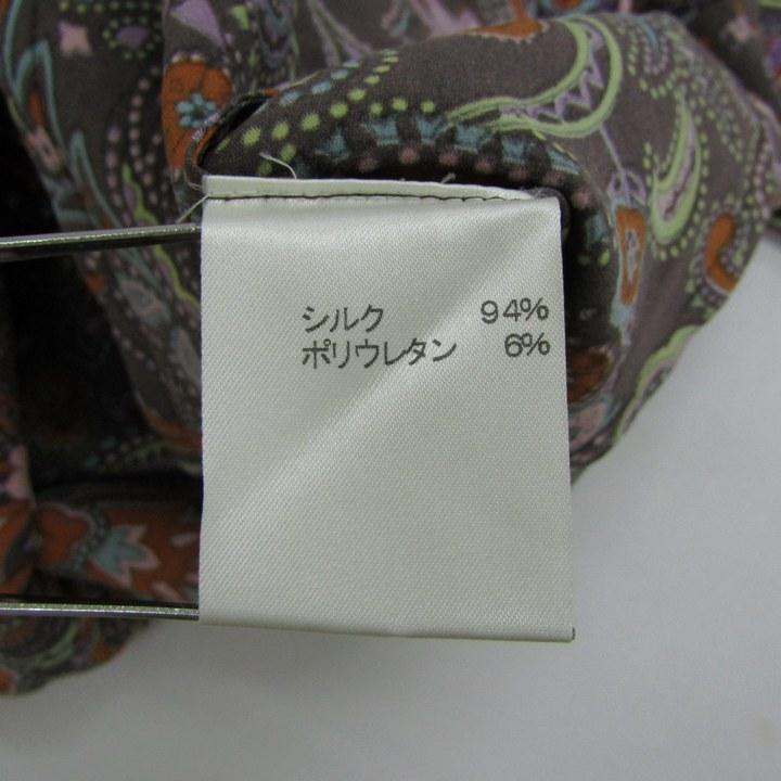 Leilian（レリアン） 長袖シャツ トップス ブラウス ペイズリー柄