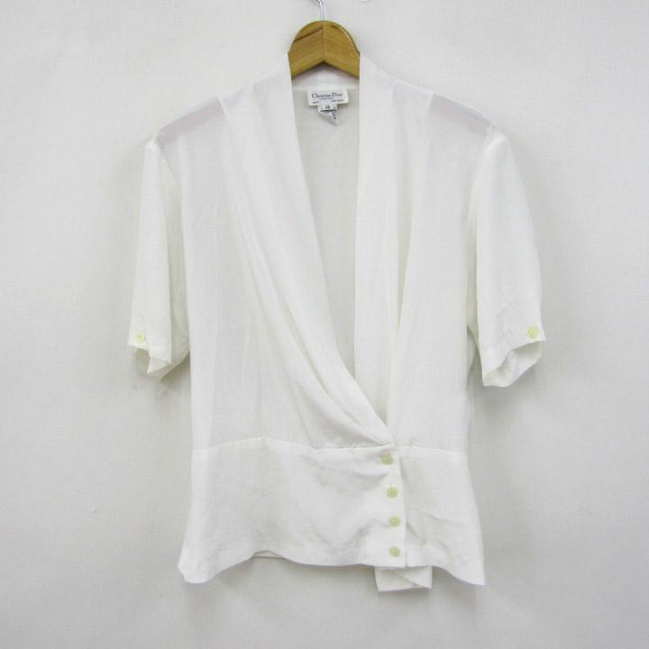 クリスチャンディオール 半袖シャツ トップス ブラウス カシュクール