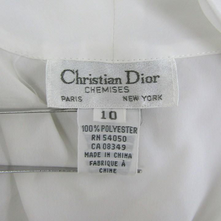 Christian Dior 半袖トップス シルク100% クリスチャンディオール 半袖シャツ トップス ブラウス カシュクール